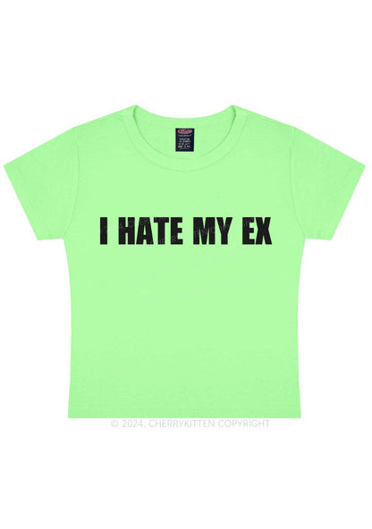 I Hate My EX Y2K Baby Tee Cherrykitten