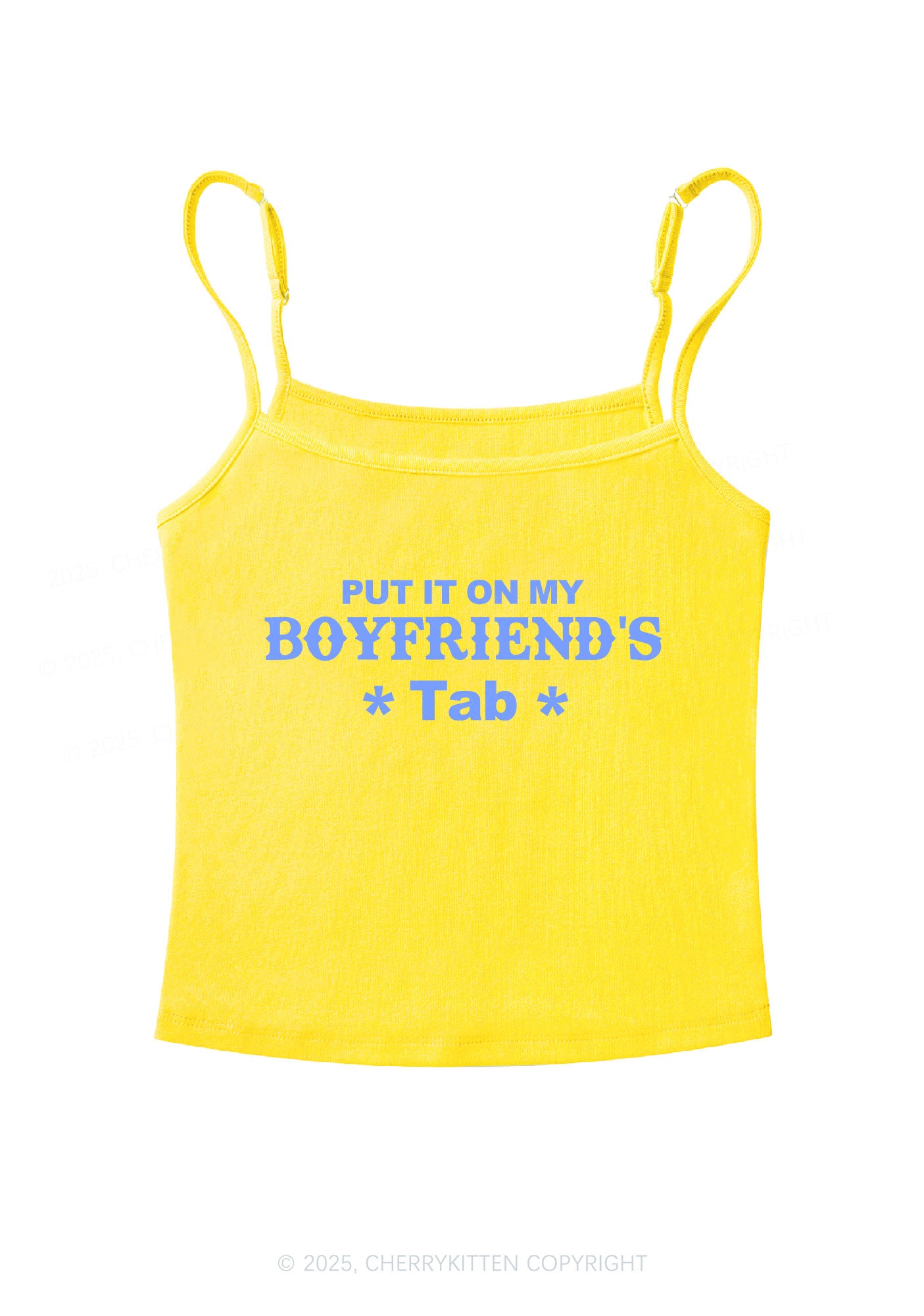 Boyfriends Tab Y2K Spaghetti Strap Cami Cherrykitten