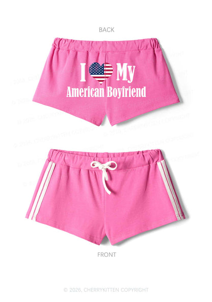 Custom Country Valentine's Day Y2K Drawstring Mini Shorts Cherrykitten