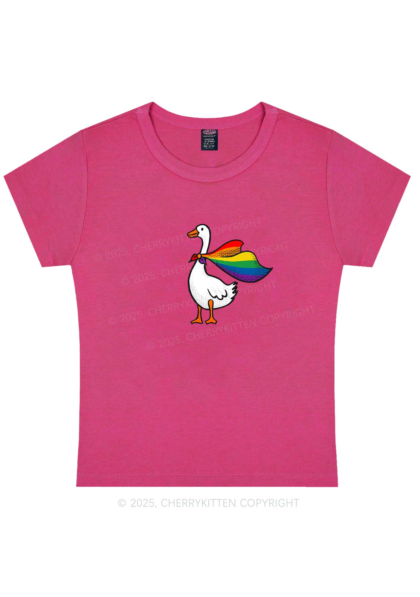 Pride Goose Y2K Baby Tee Cherrykitten