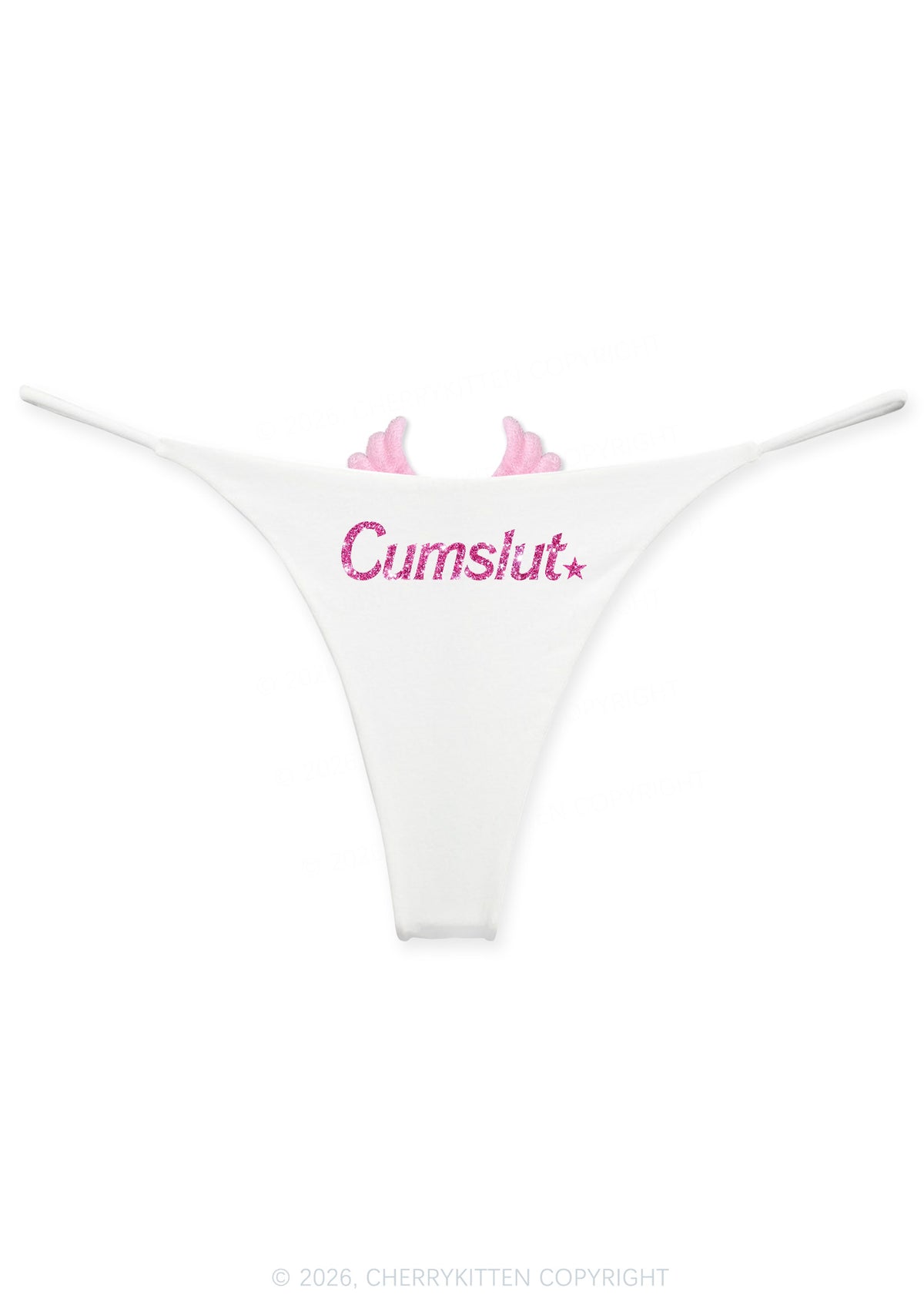Glitter Special Cxmslxt Y2K Goth Angel Wings Bikini String Thong Cherrykitten