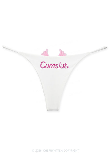 Glitter Special Cxmslxt Y2K Goth Angel Wings Bikini String Thong Cherrykitten