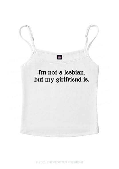 My Girlfriend Is Lesbian Pride Y2K Spaghetti Strap Cami Cherrykitten