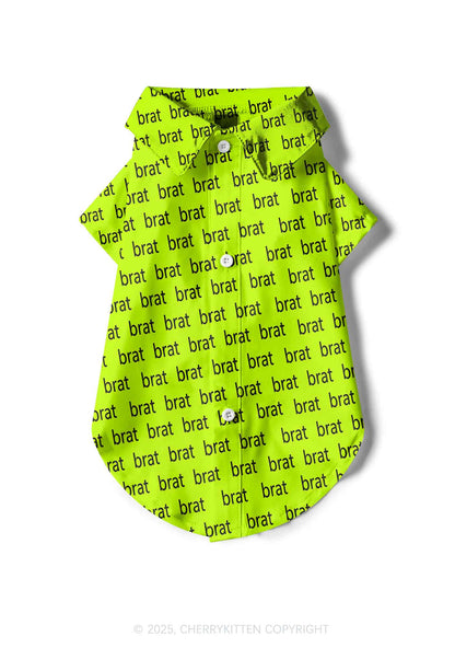 Brat Summer Y2K Pet Shirts Cherrykitten