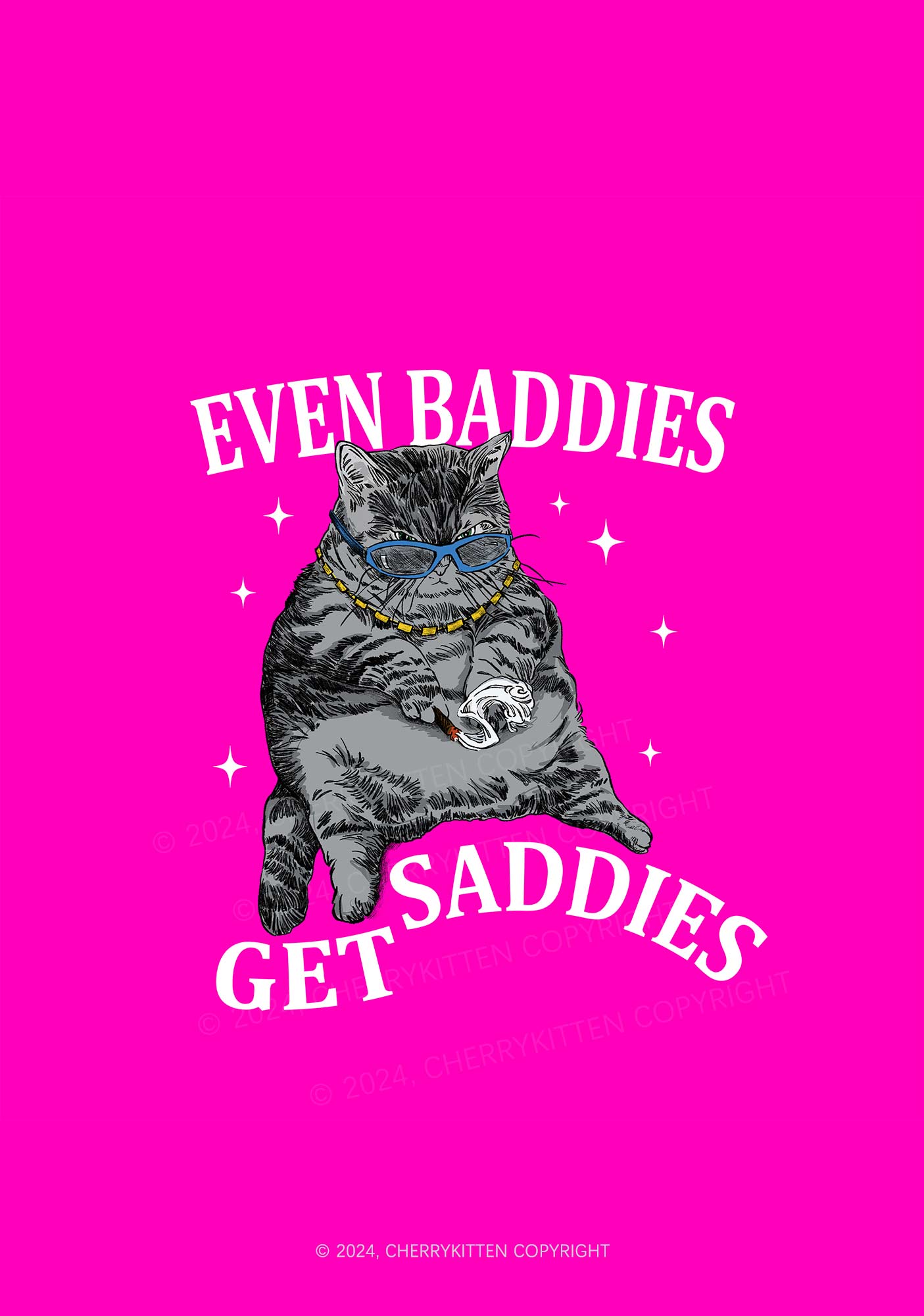 Even Baddies Get Saddies 1Pc Y2K Pin Badge Cherrykitten