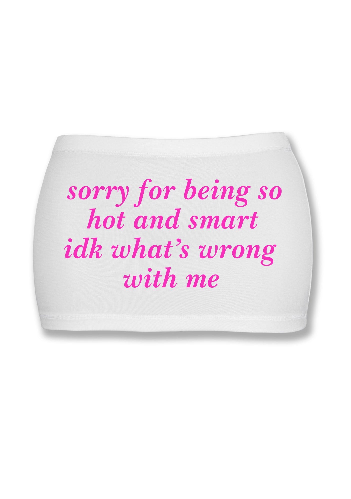 Sorry For Being So Smart Y2K Mini Hip Skirt Cherrykitten