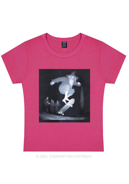 Skating Wizard Y2K Baby Tee Cherrykitten