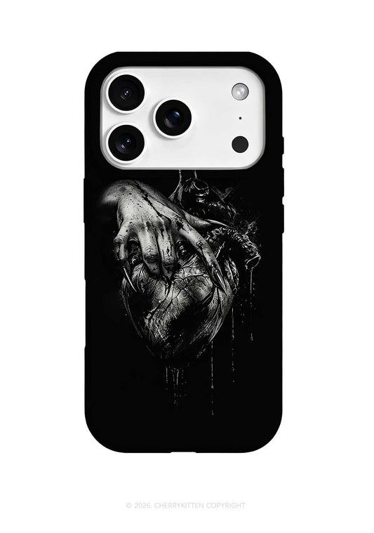 Halloween Monster Hand Bleeding Heart Y2K Phone Case Cherrykitten