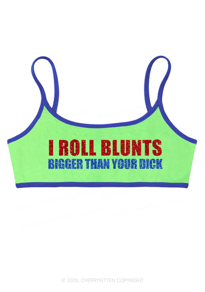 Glitter I Roll Blunts Y2K Super Crop Cami Cherrykitten