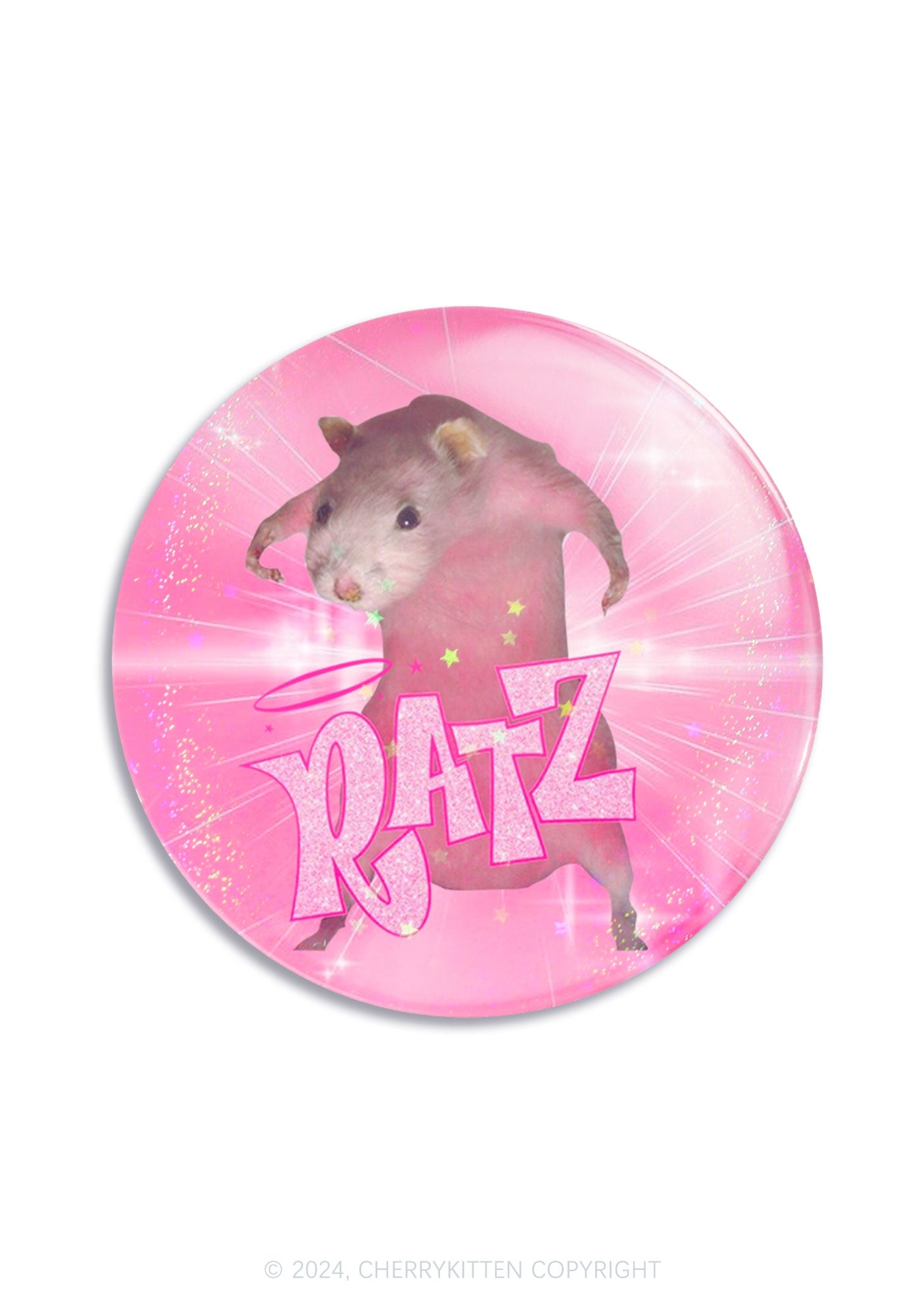 Cherrykitten Pink Ratz 1Pc Y2K Pin Badge Cherrykitten for Sale