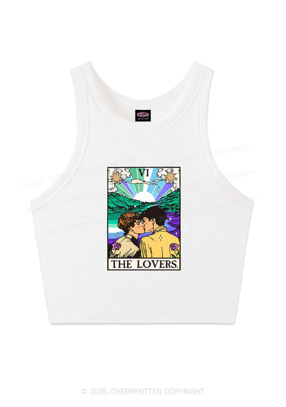 The Gay Lovers Pride Y2K Crop Tank Top Cherrykitten