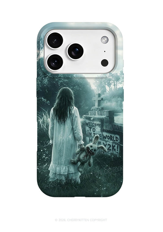 Halloween Graveyard Bunny Doll Y2K Phone Case Cherrykitten