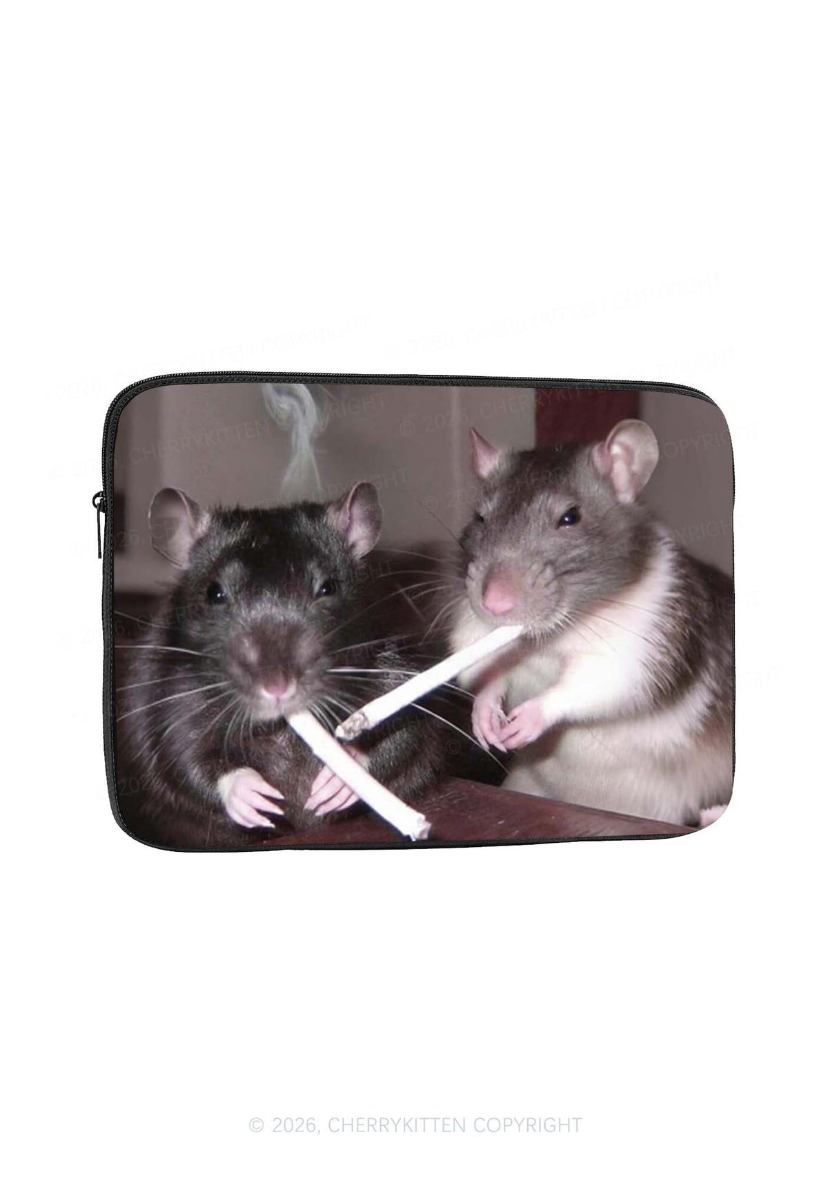 Smoking Rats Y2K Laptop Sleeve Cherrykitten
