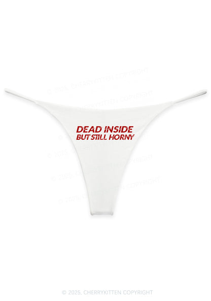 Dead Inside But Still Thirsty Y2K Bikini String Thong Cherrykitten