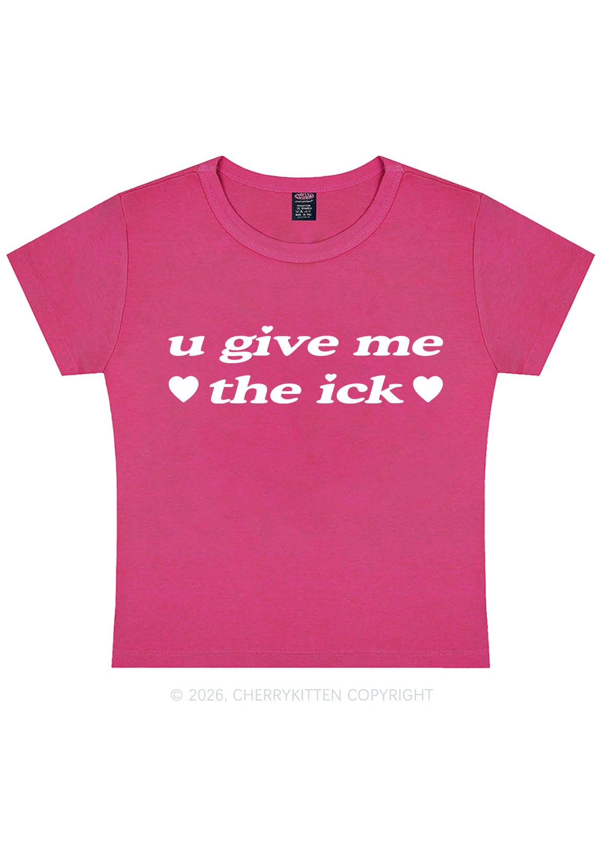 Give Me Ick Y2K Baby Tee Cherrykitten