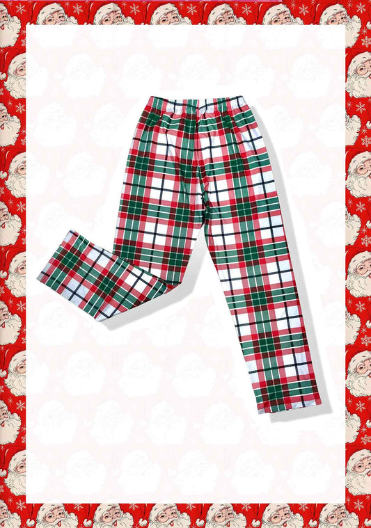 Red&Green Loungewear Plaid Pajama Pants
