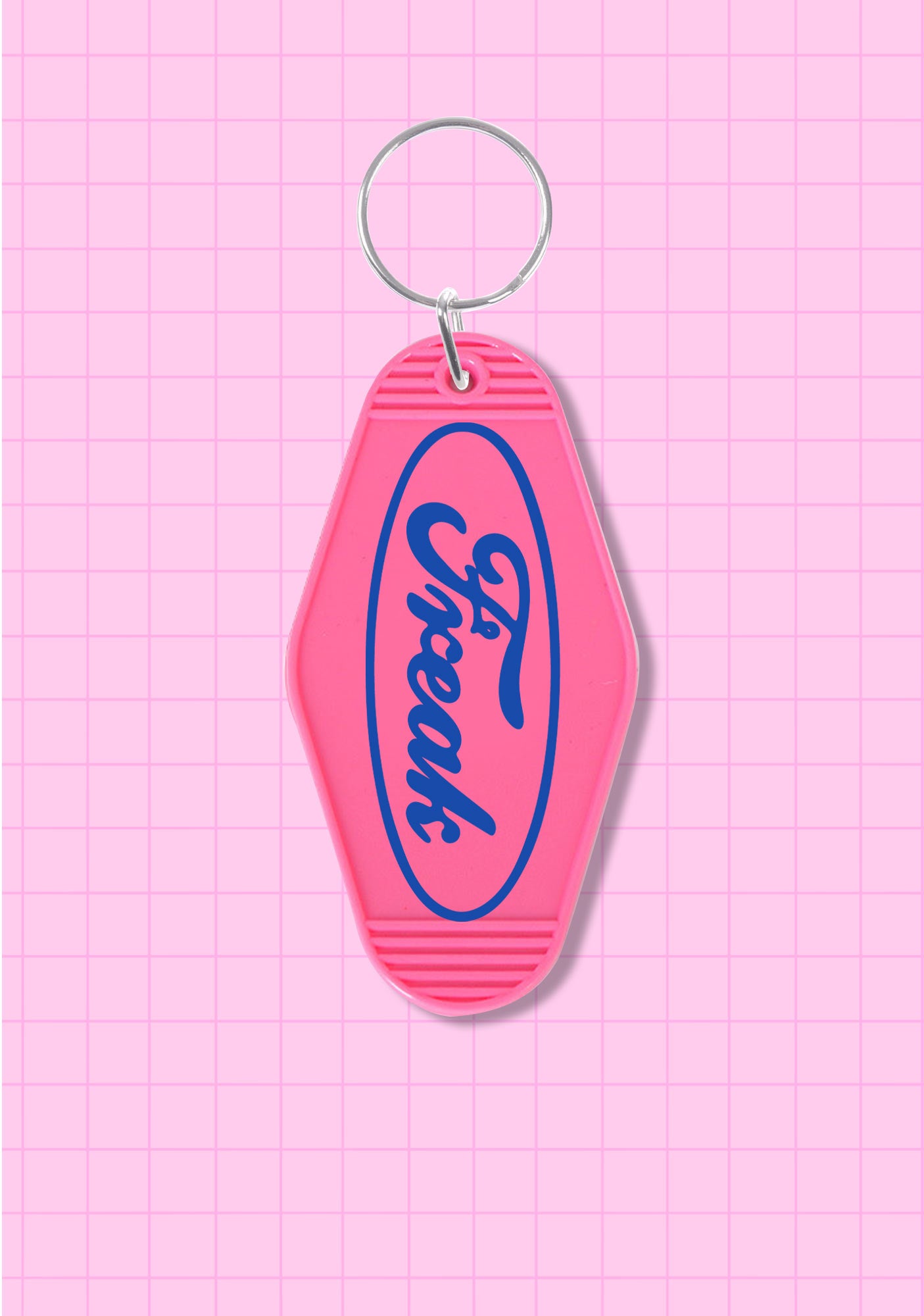 Oval Freak 1Pc Y2K Hotel Keychain Cherrykitten
