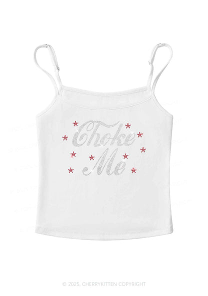 Rhinestone Choke Me Y2K Spaghetti Strap Cami Cherrykitten