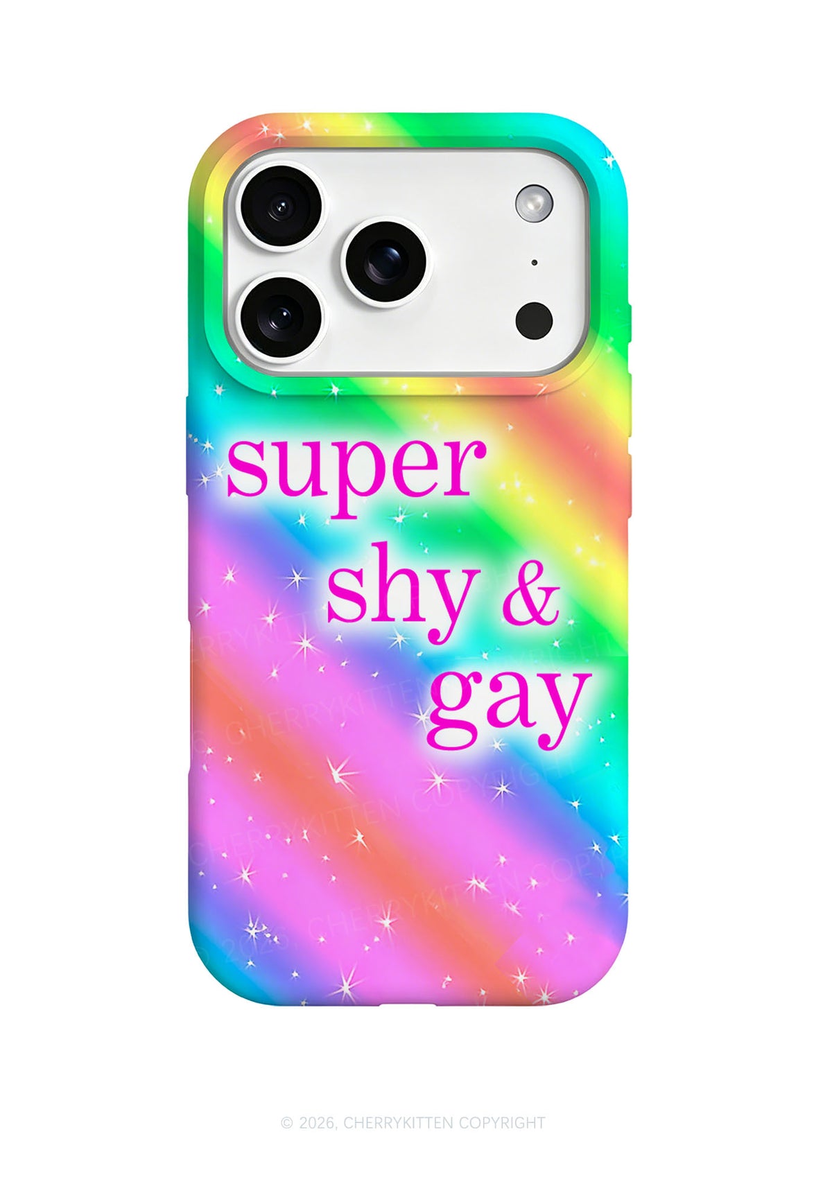 Super Shy Gay Pride Y2K Phone Case Cherrykitten