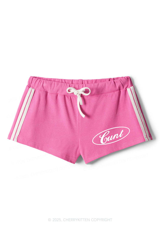 Oval Cxxt Y2K Drawstring Mini Shorts Cherrykitten