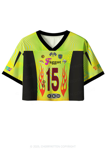 Custom Faggot Pride Y2K Crop Sport Jersey Shirts Cherrykitten