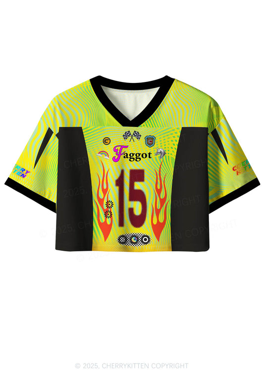 Custom Faggot Pride Y2K Crop Sport Jersey Shirts Cherrykitten