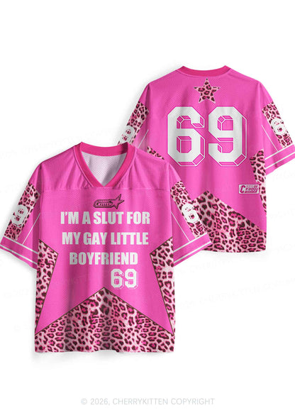 Slxt For My Gay BF Leopard Pride Y2K Sport Jersey Shirts Cherrykitten