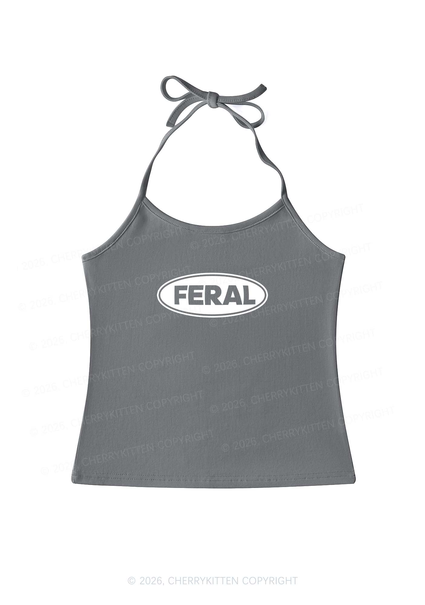 Feral Y2K Halter Neck Cami Cherrykitten