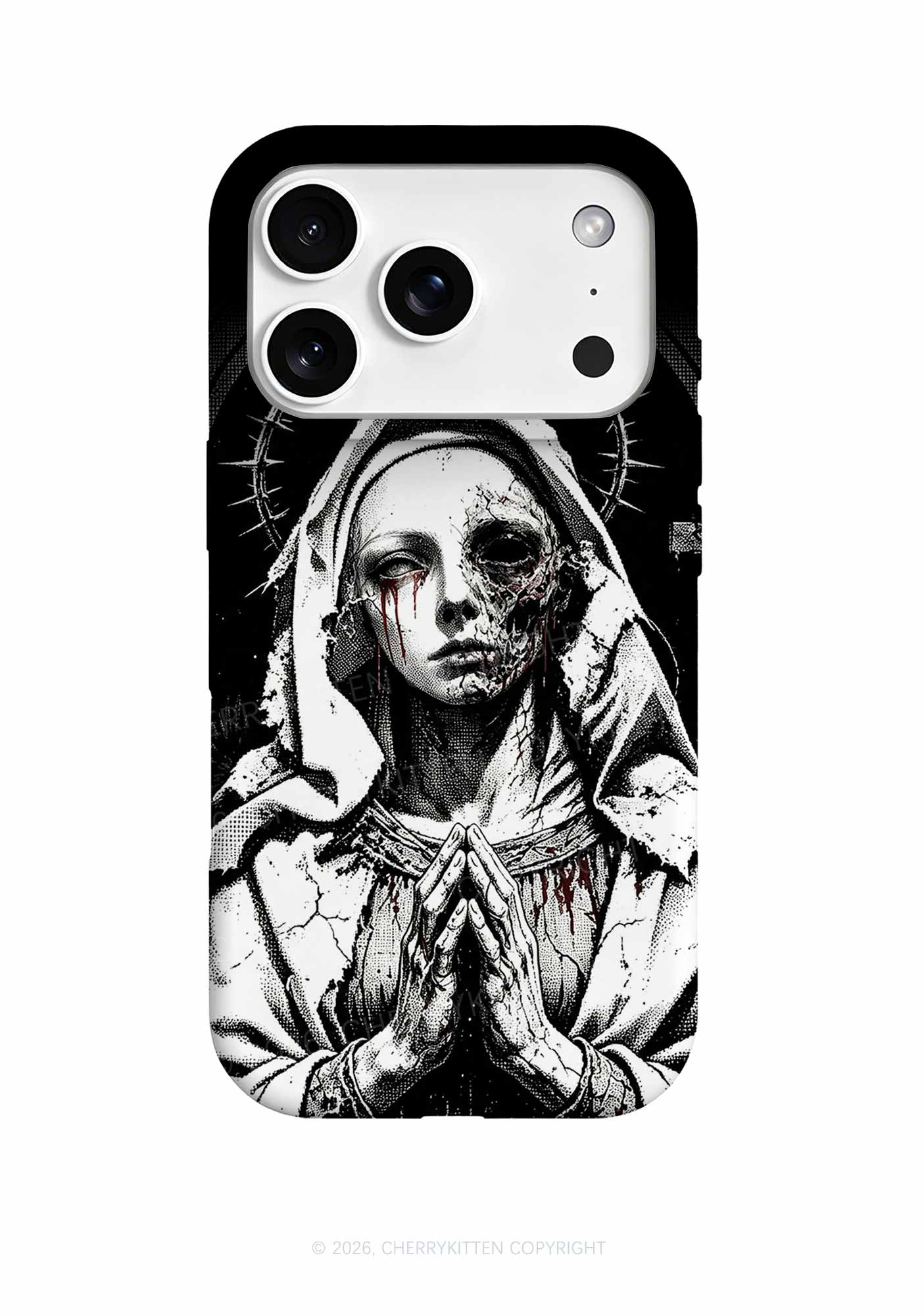 Halloween Decaying Prayer Figure Y2K Phone Case Cherrykitten