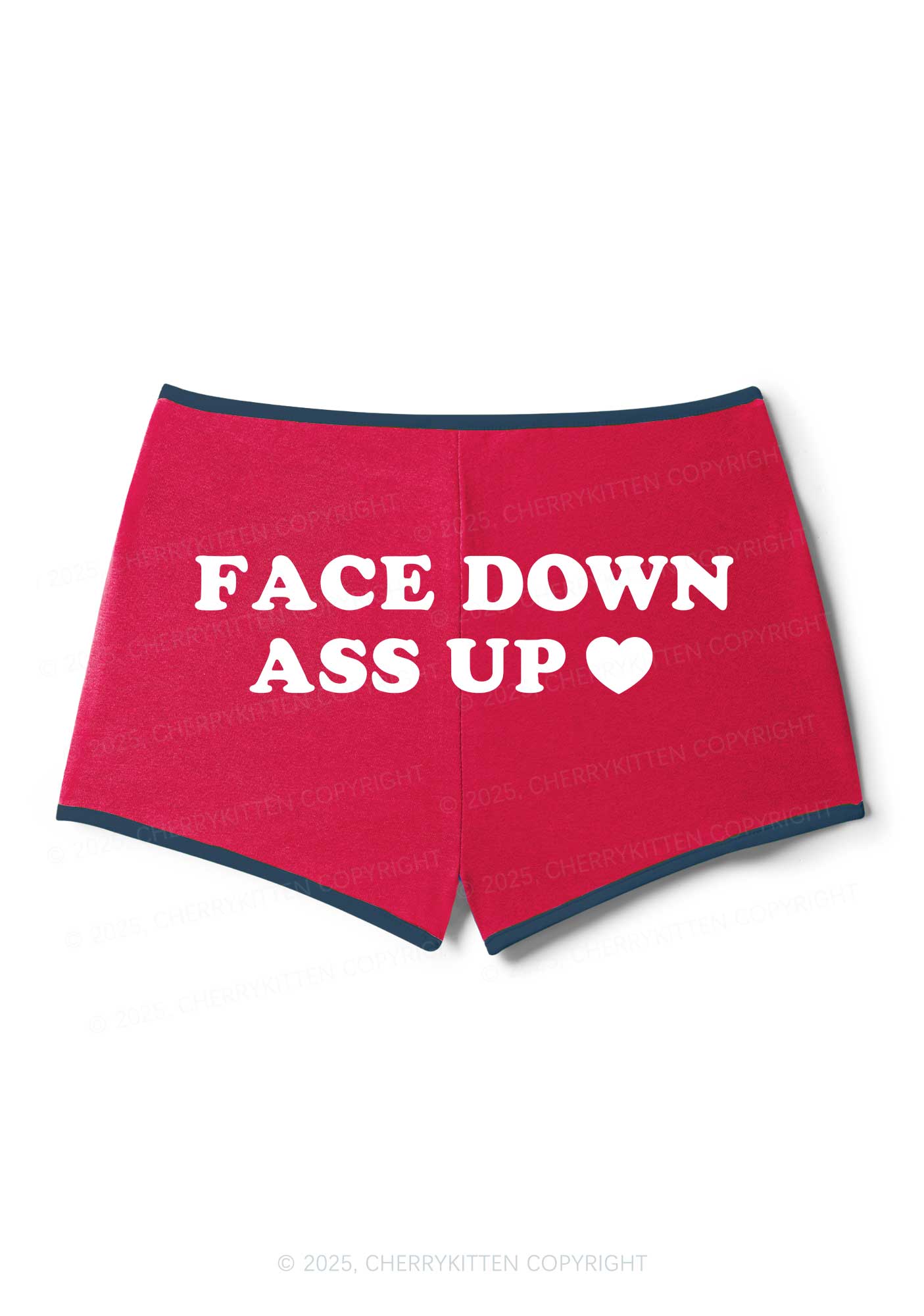 Face Down Y2K Booty Shorts Cherrykitten