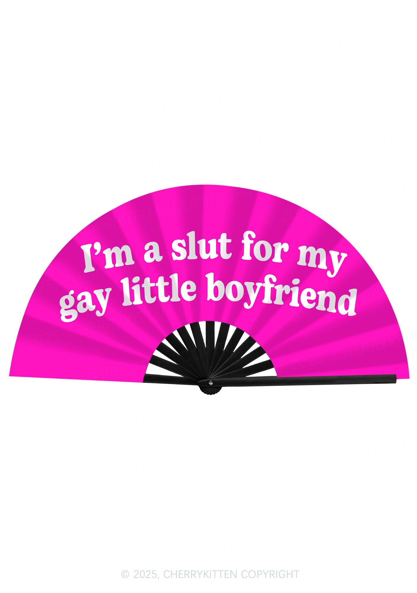 Slxt For My Gay BF Valentine's Day Y2K Rave Hand Fan Cherrykitten