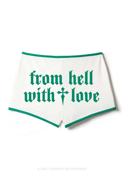 From Hell With Love Y2K Booty Shorts Cherrykitten