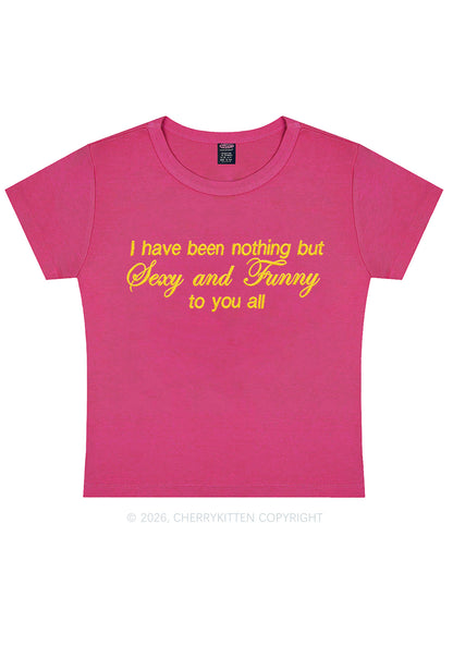 Embroidered I Have Been Nothing Y2K Baby Tee Cherrykitten