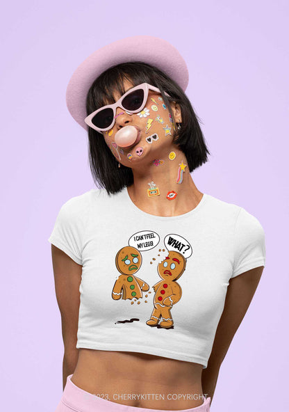 I Can't Feel My Legs Christmas Baby Tee Cherrykitten