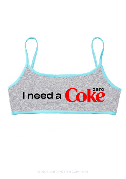 I Need A Cola Y2K Super Crop Cami Cherrykitten
