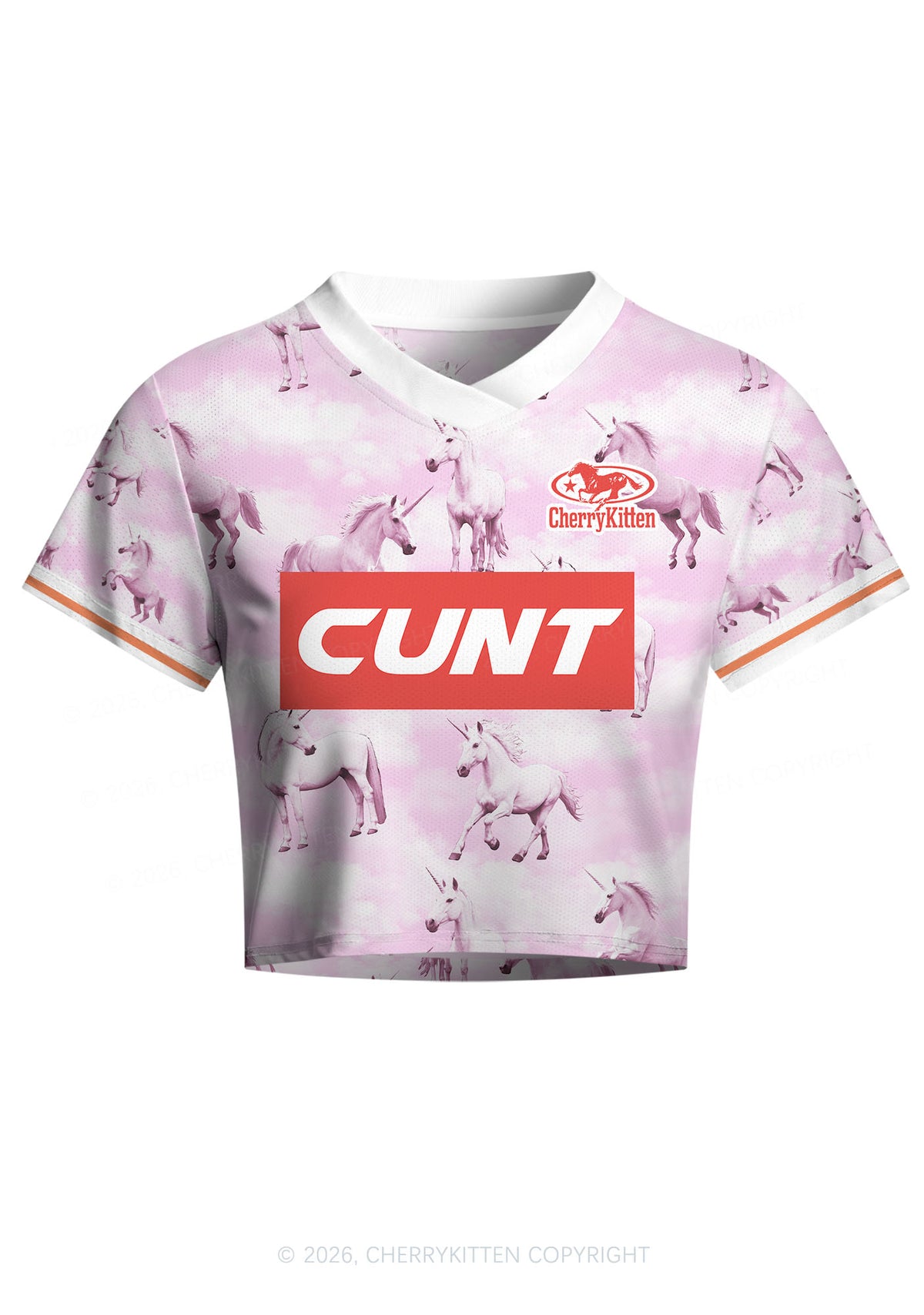 Cxxt Horse Y2K Crop Football Jersey Shirts Cherrykitten