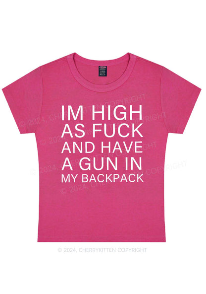 Im High Y2K Baby Tee Cherrykitten