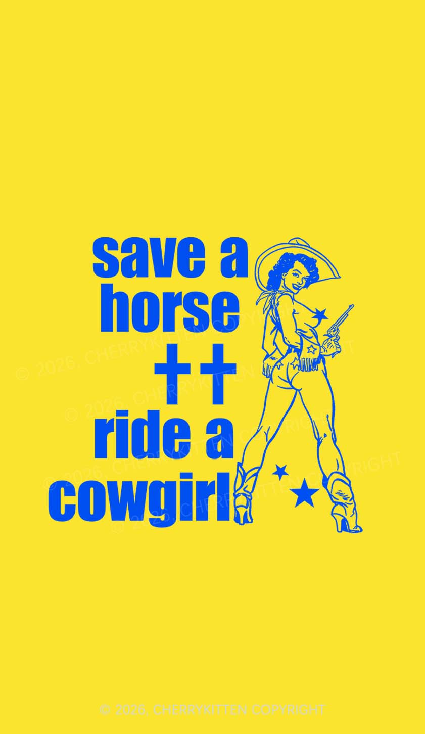Save Horse Ride Cowgirl Pride Y2K Phone Case Cherrykitten