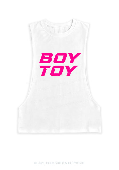 Boy Toy Y2K Men Muscle Side Cutoff Tank Top Cherrykitten