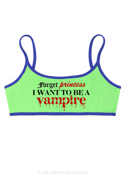 Halloween Want To Be Vampire Y2K Super Crop Cami Cherrykitten