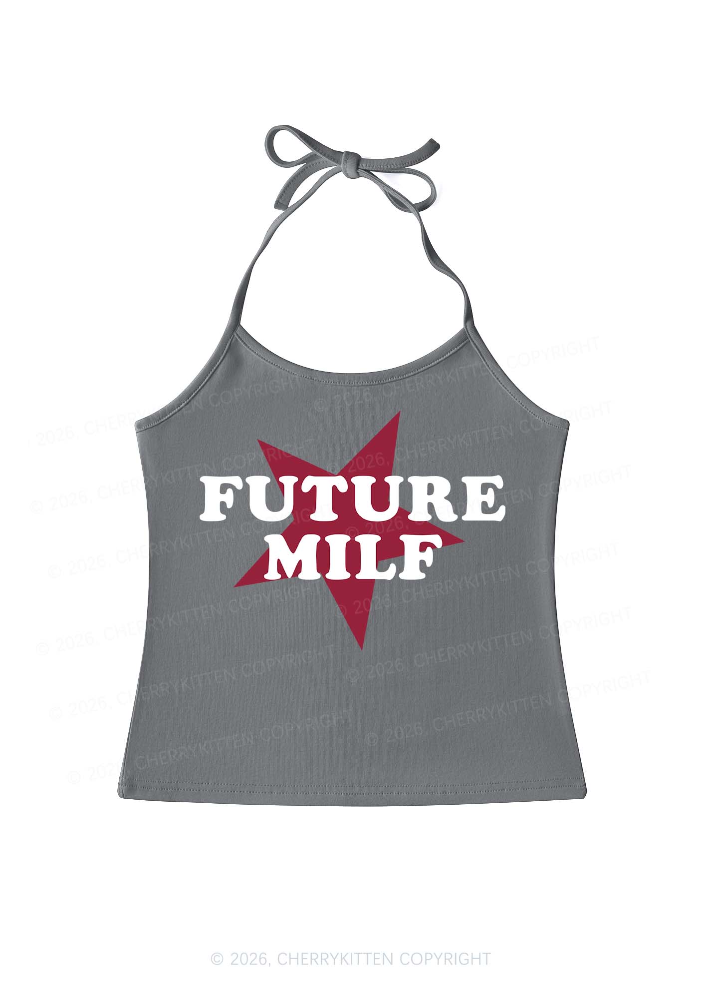 Future Mxxf Y2K Halter Neck Cami Cherrykitten