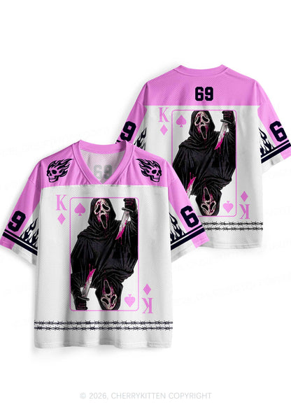 Halloween Knife Ghost Y2K Sport Jersey Shirts Cherrykitten