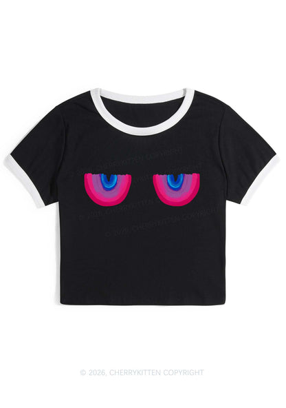 Bisexual Bxxb Pride Y2K Ringer Tee Cherrykitten