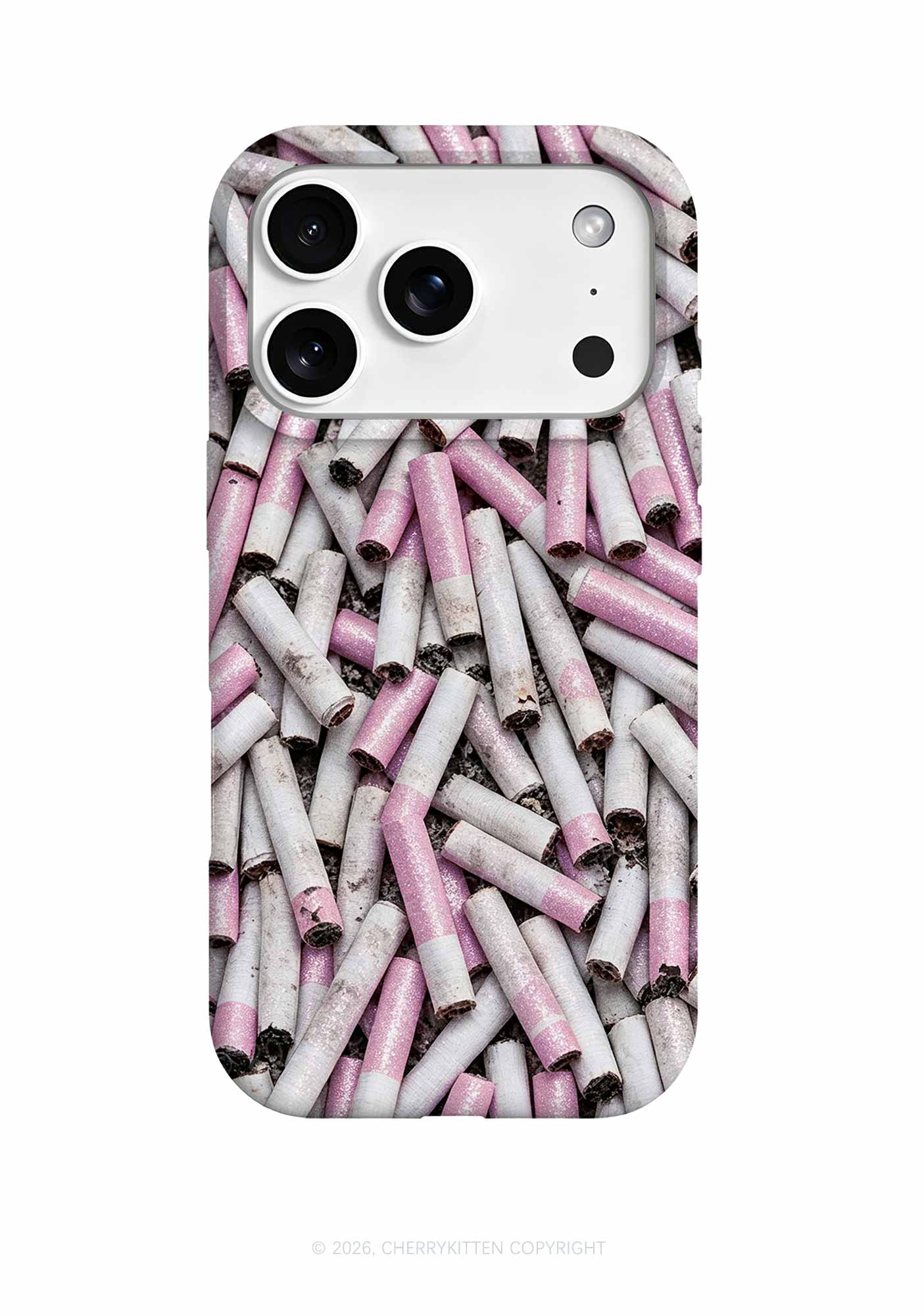 Pink White Cigarette Y2K Phone Case Cherrykitten