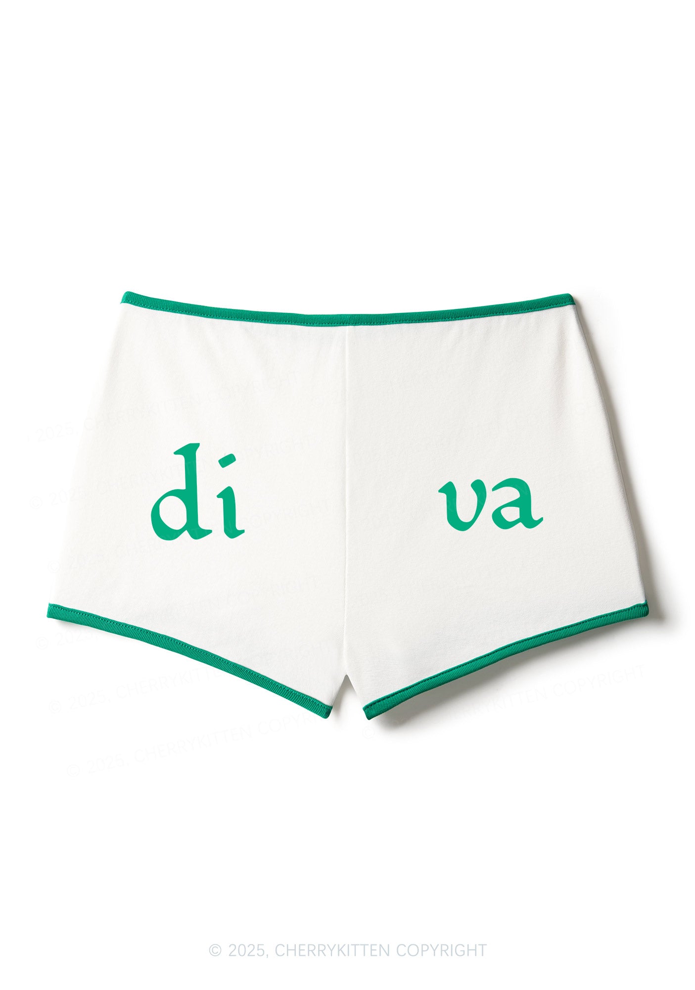 Di Va Y2K Contrast Mini Shorts Cherrykitten