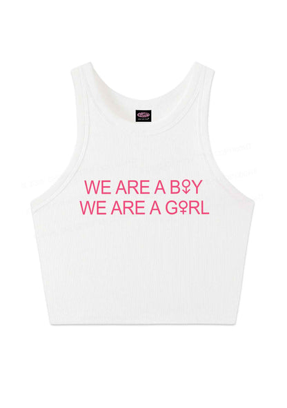 We Are A Boy Pride Y2K Crop Tank Top Cherrykitten