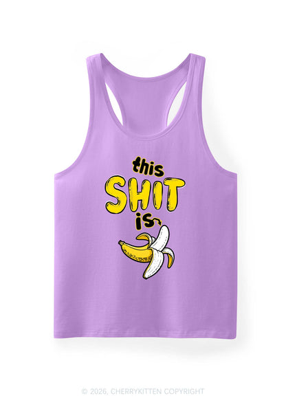 This Shxt Is Banana Y2K Men Racerback Tank Top Cherrykitten