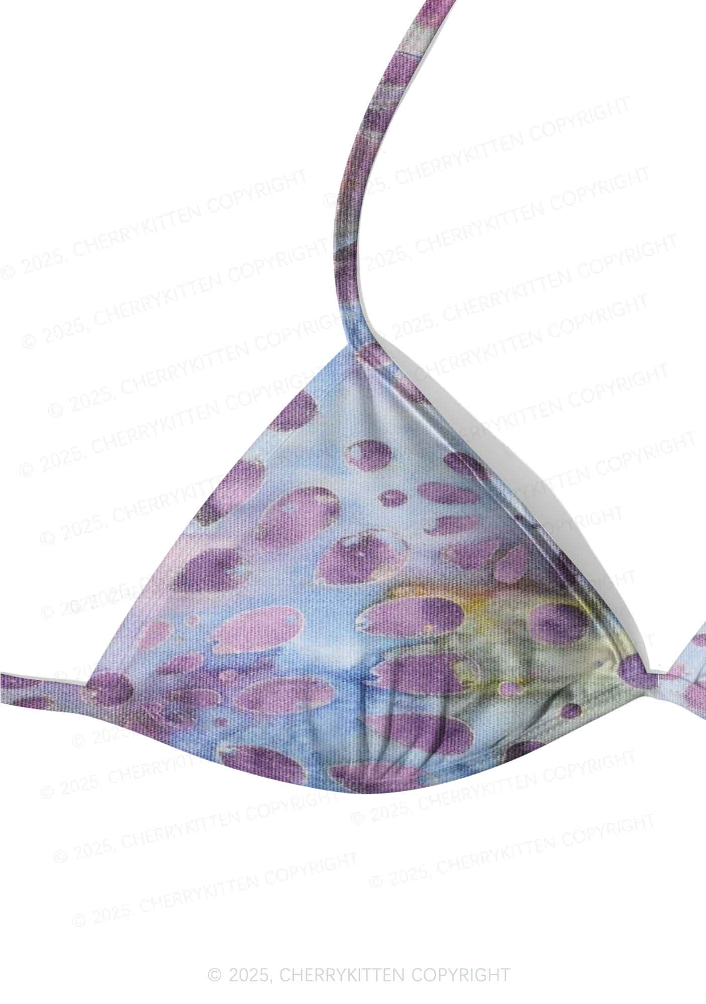 Exotic Bubble Y2K Print Bikini Set Cherrykitten