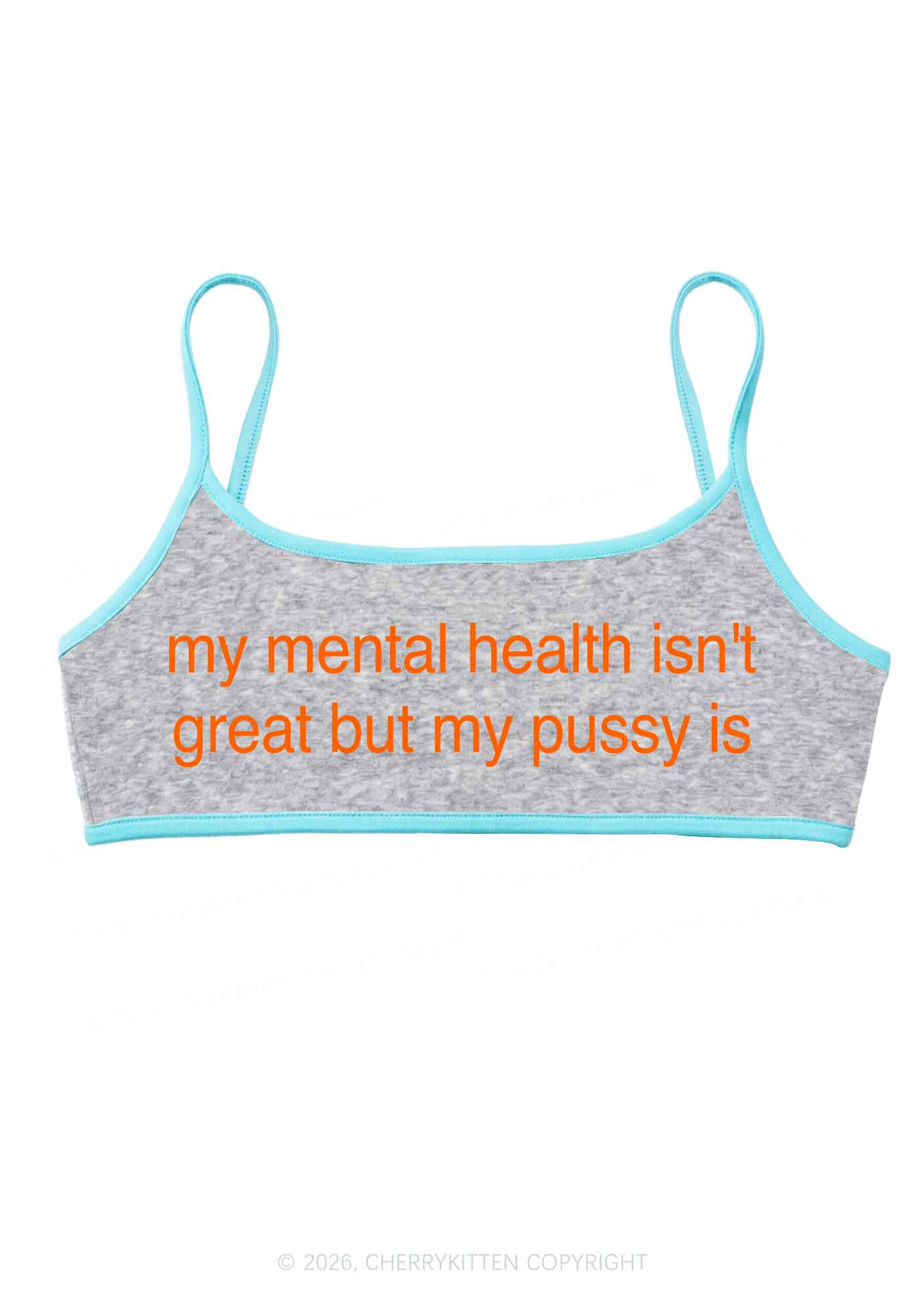Great Mental Health Y2K Super Crop Cami Cherrykitten