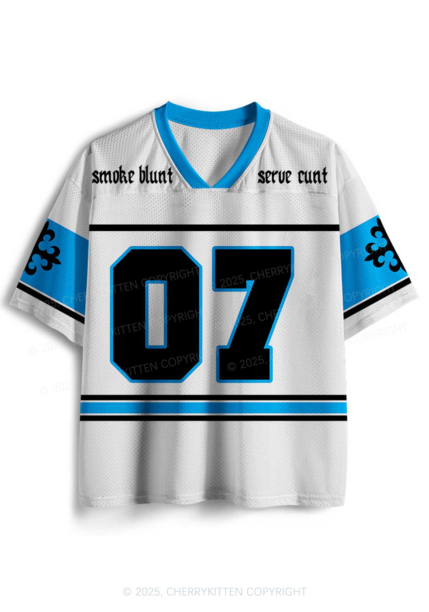 Custom Smoke Blunt Y2K Mesh Jersey Shirts Cherrykitten